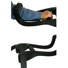 Comfortably push a stroller with one hand. 